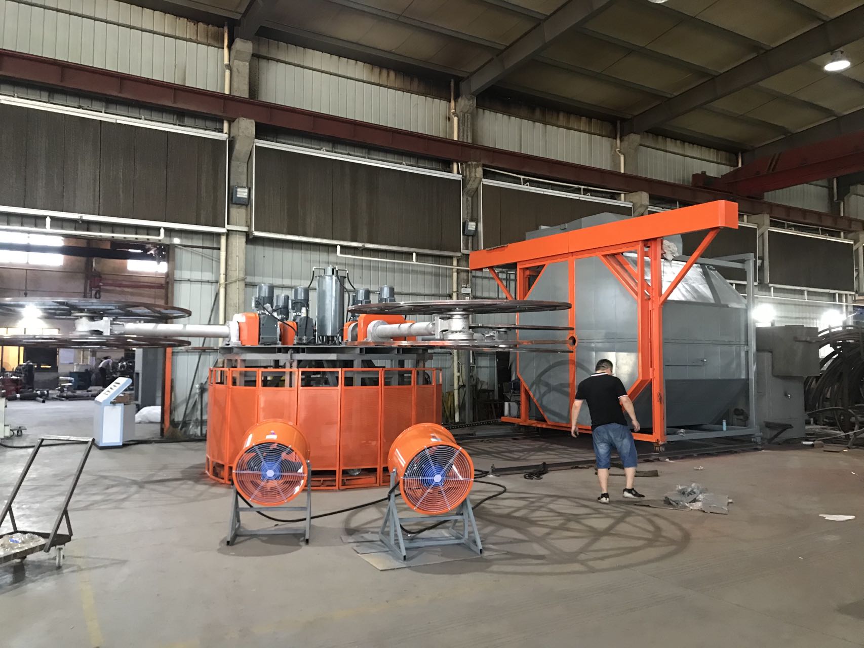 Automatic Carousel Rotational Molding Machine in China