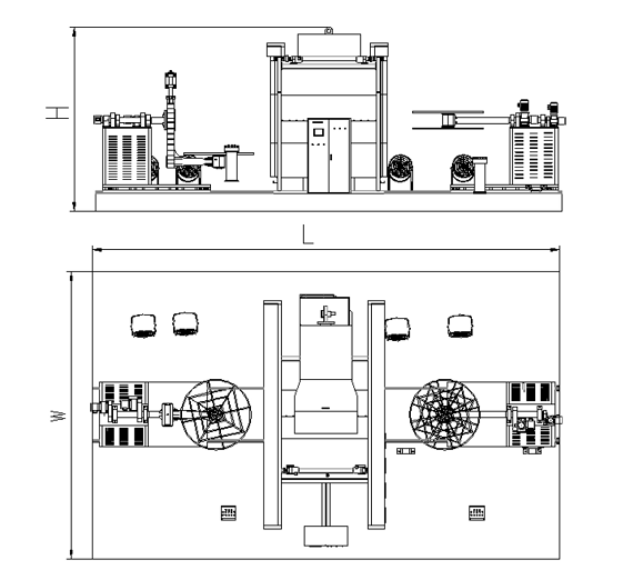 Shuttle rotational molding machine process